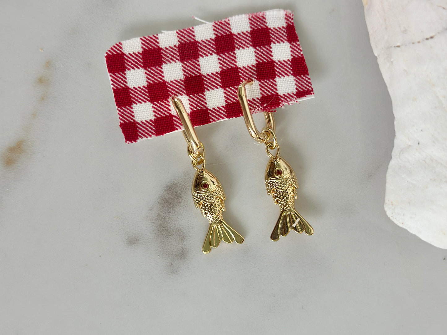 The Baby Marrit Row Fish Earrings