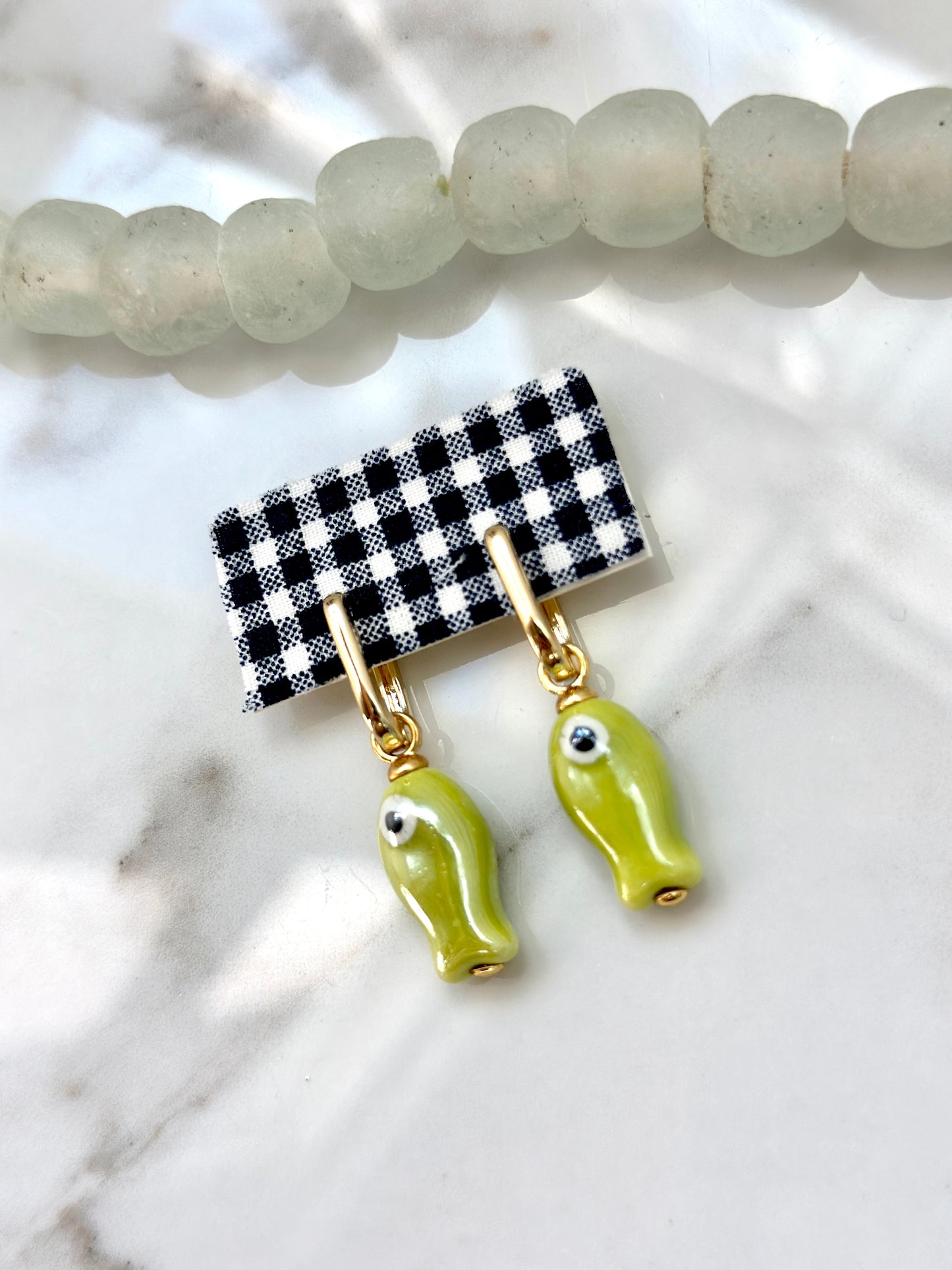 The Harbor Green Fish Hoops