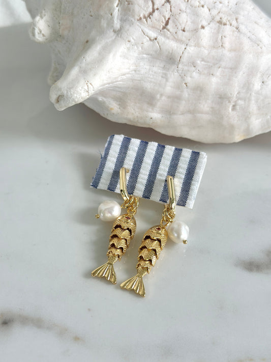 The Maritt Row Fish Earrings