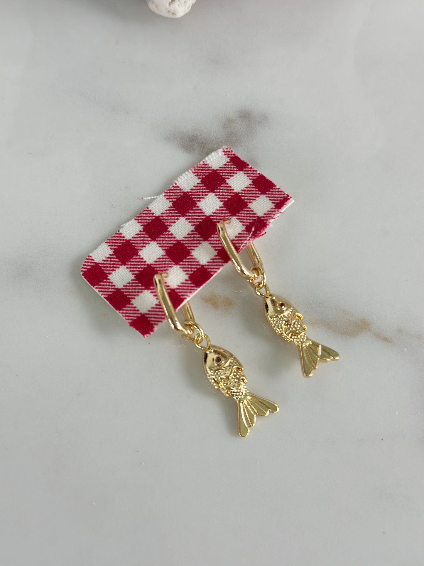 The Baby Marrit Row Fish Earrings