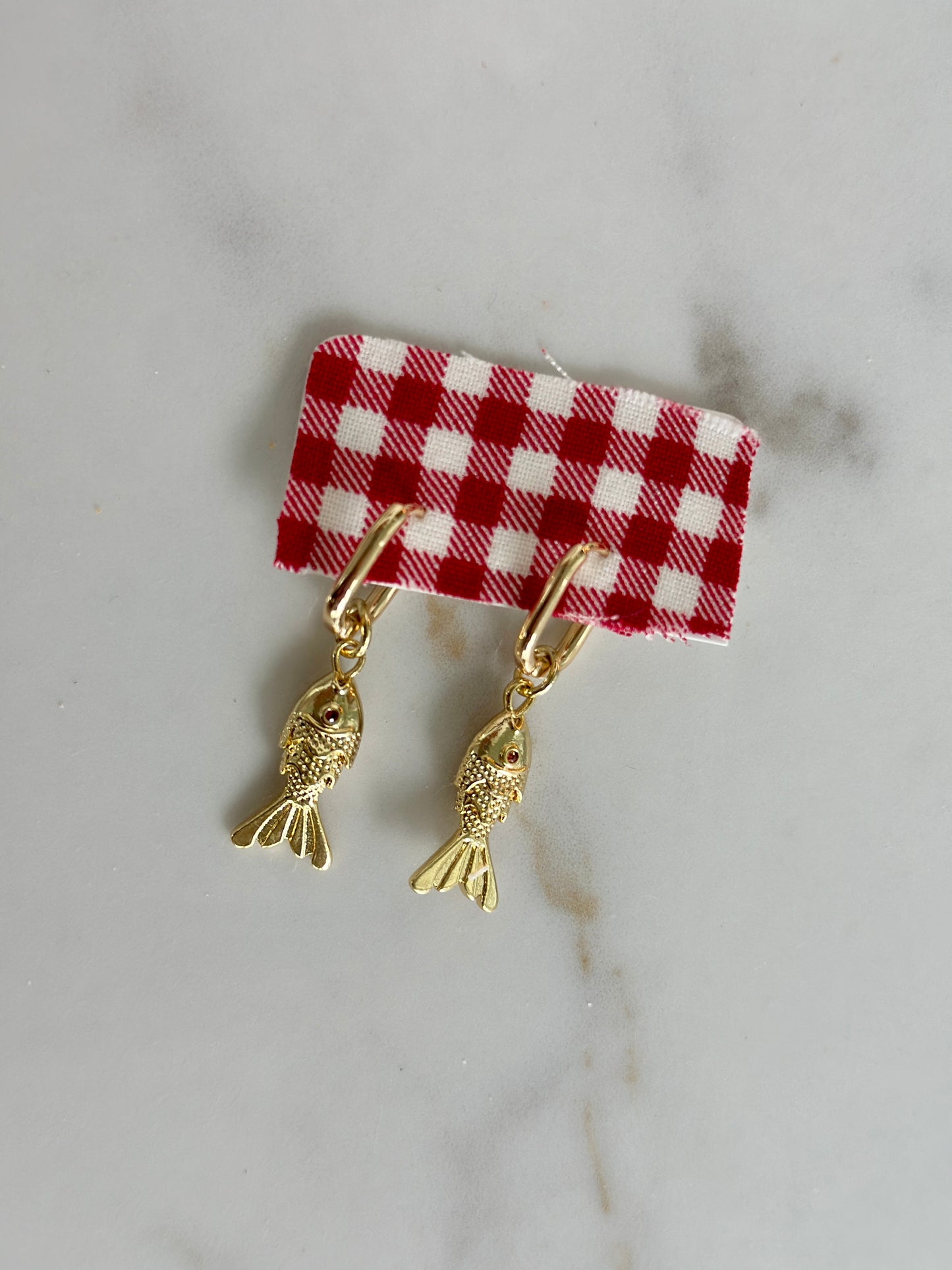 The Baby Marrit Row Fish Earrings