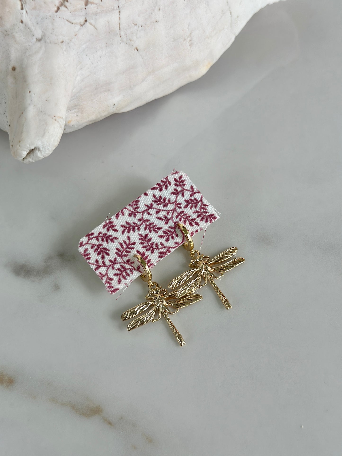 Driftwood Dragonfly Hoops