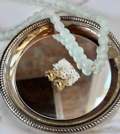 Pearl Crab Huggie Earrings