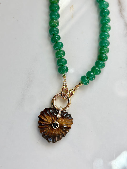 The Capri Aventurine & Tiger’s Eye Necklace