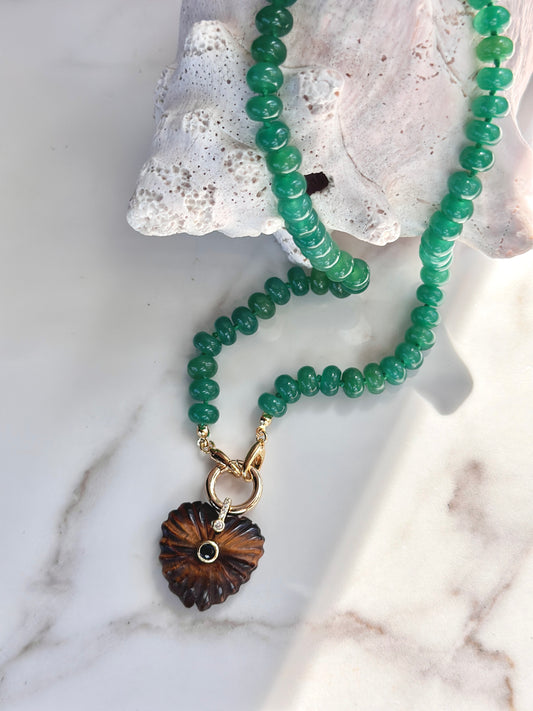 The Capri Aventurine & Tiger’s Eye Necklace