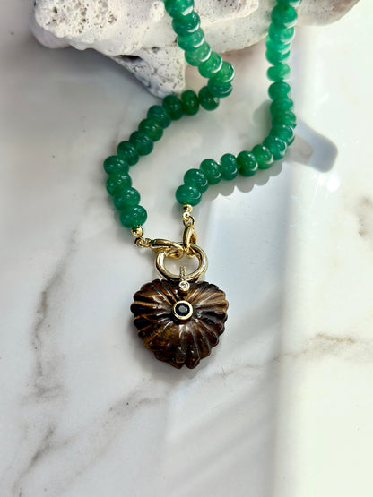 The Capri Aventurine & Tiger’s Eye Necklace