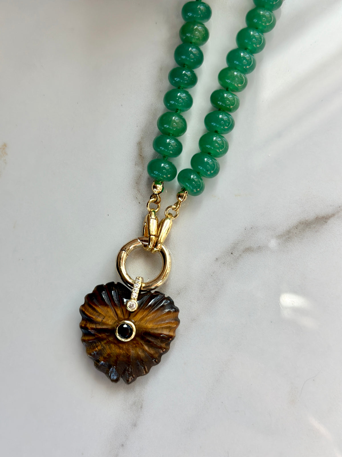The Capri Aventurine & Tiger’s Eye Necklace