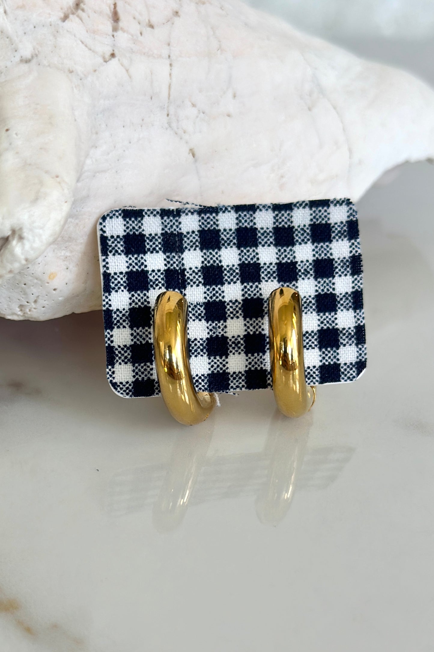 Chunky Gold Hoop Earrings