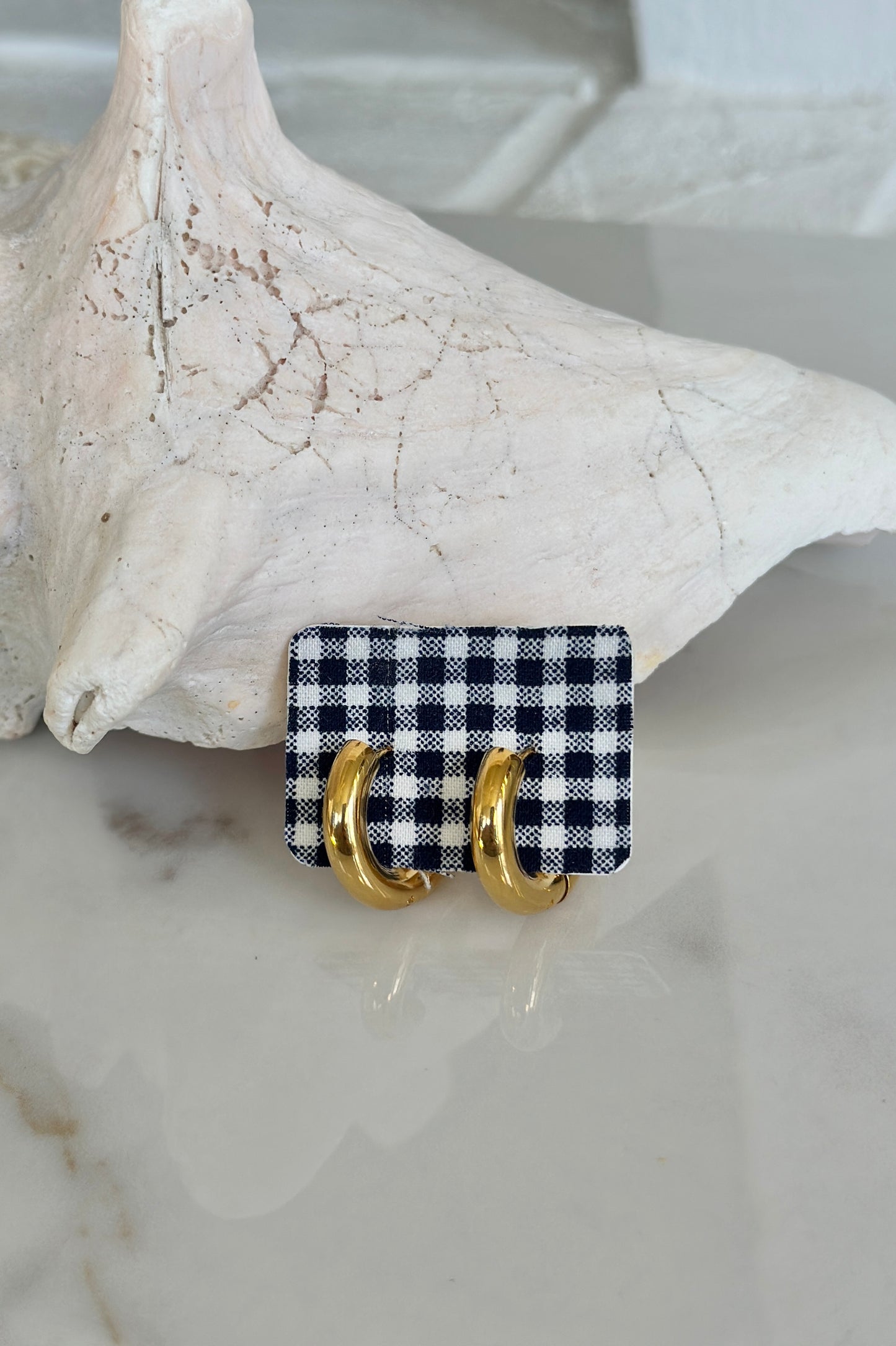 Chunky Gold Hoop Earrings