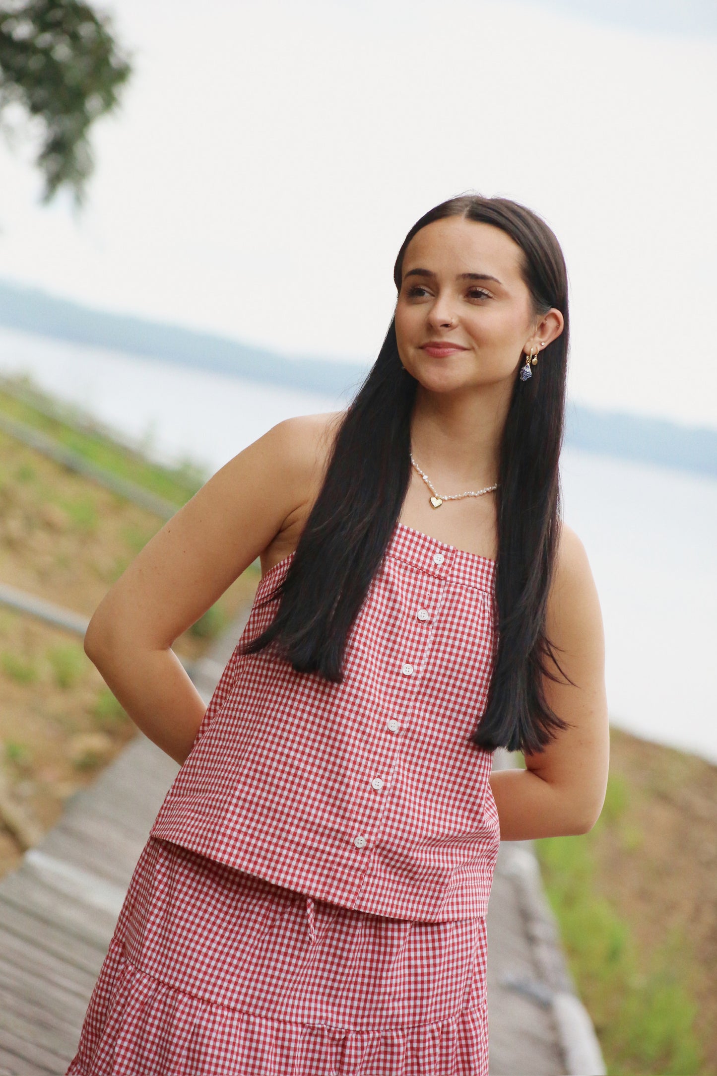 Seaside Gingham Tank
