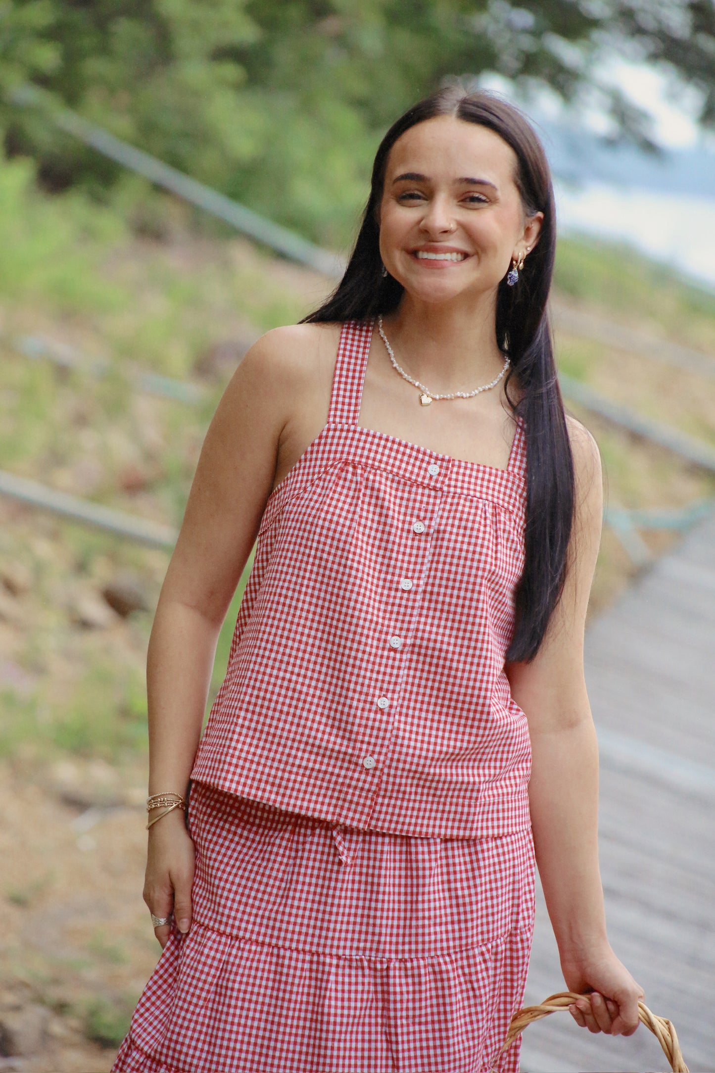 Seaside Gingham Tank