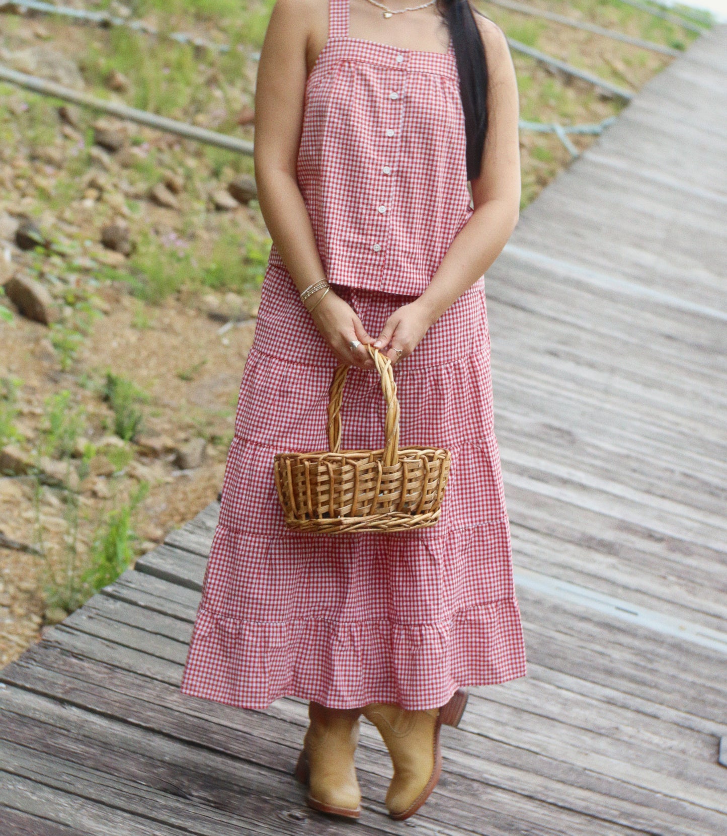 The Seaside Gingham Skirt