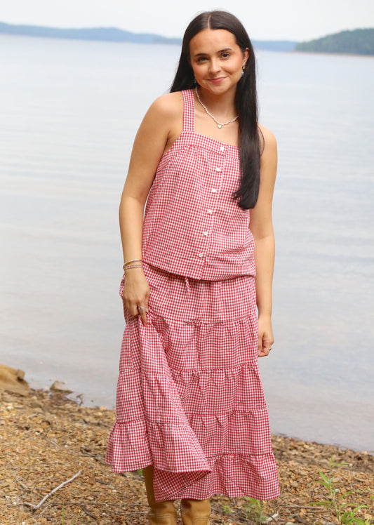 Seaside Gingham Tank