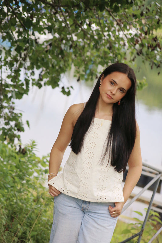 Mary Jane Eyelet Tank