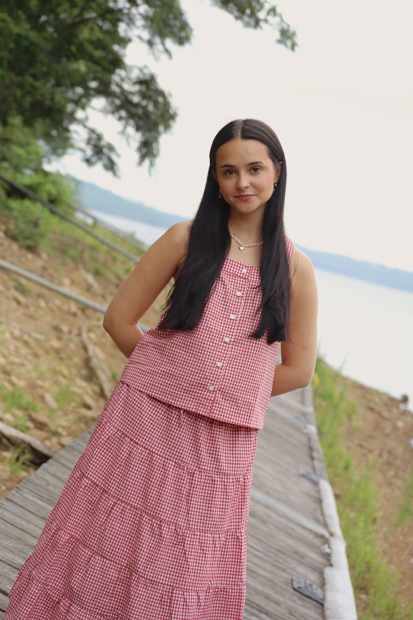 Seaside Gingham Tank