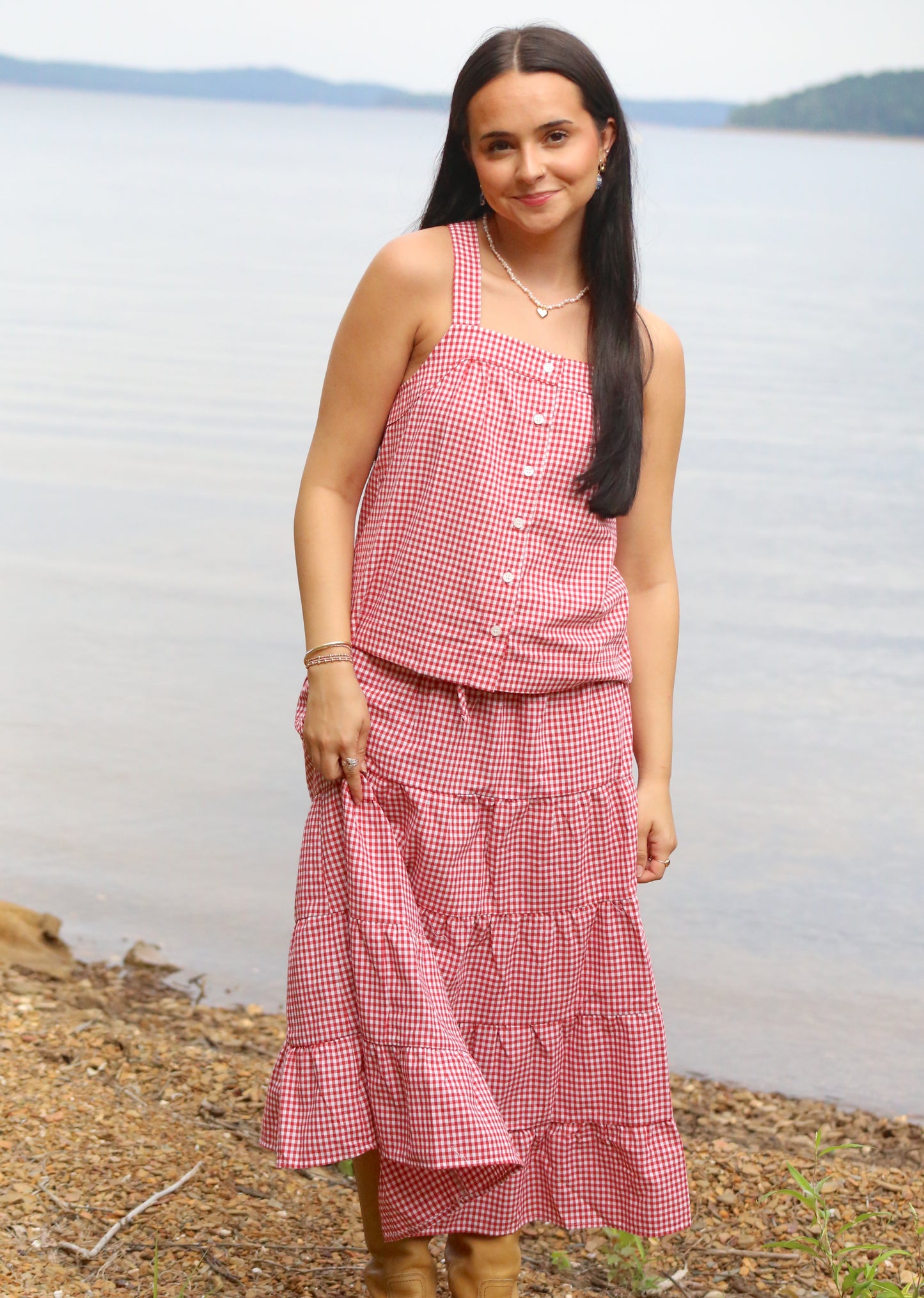 The Seaside Gingham Skirt