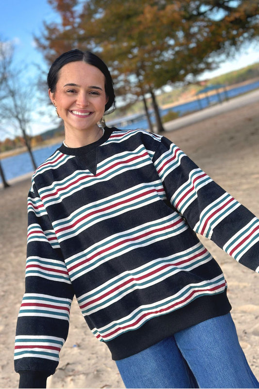 The Lillian Campstripe Sweatshirt