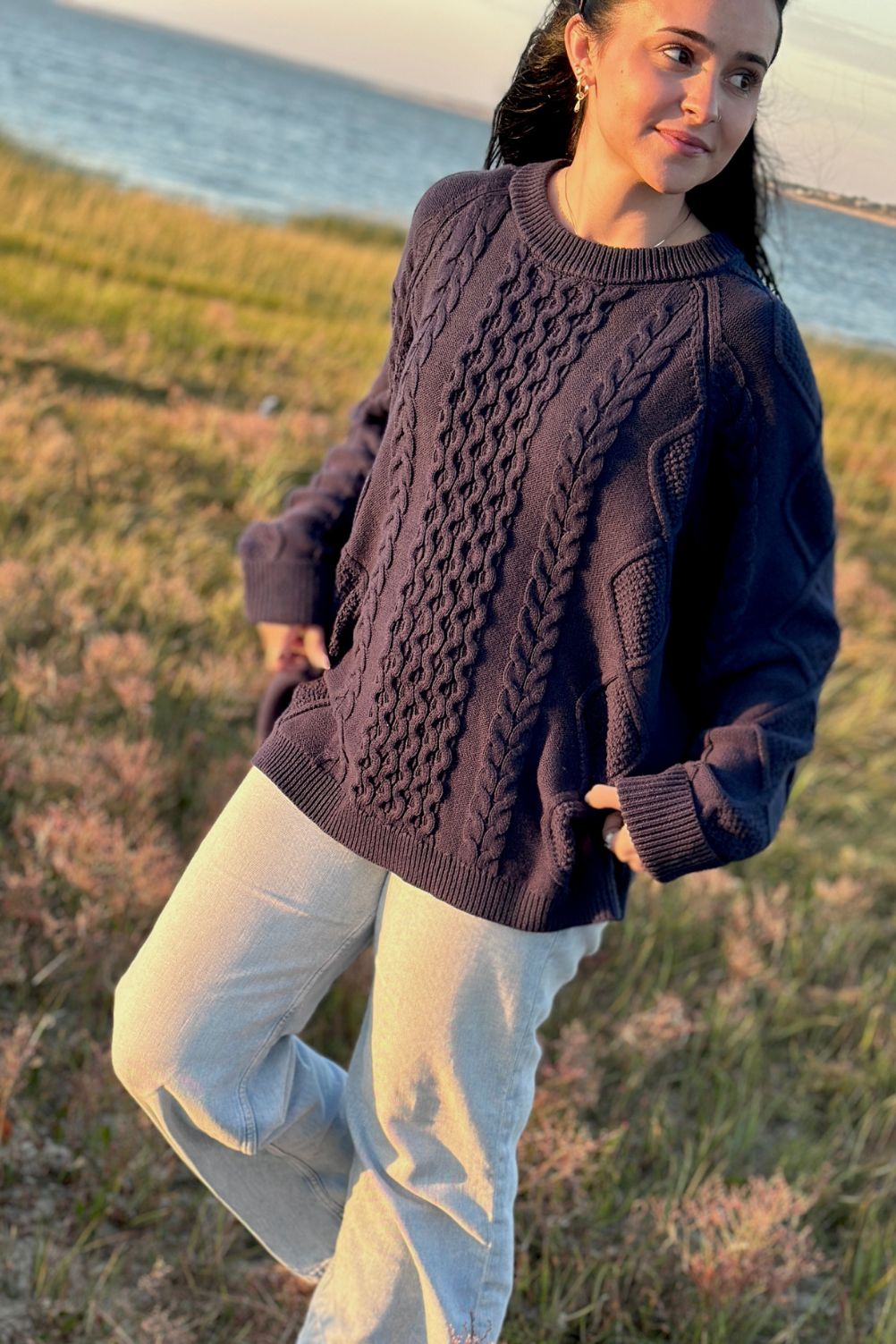 The Hallie Sweater | Women's Cable Knit Sweater