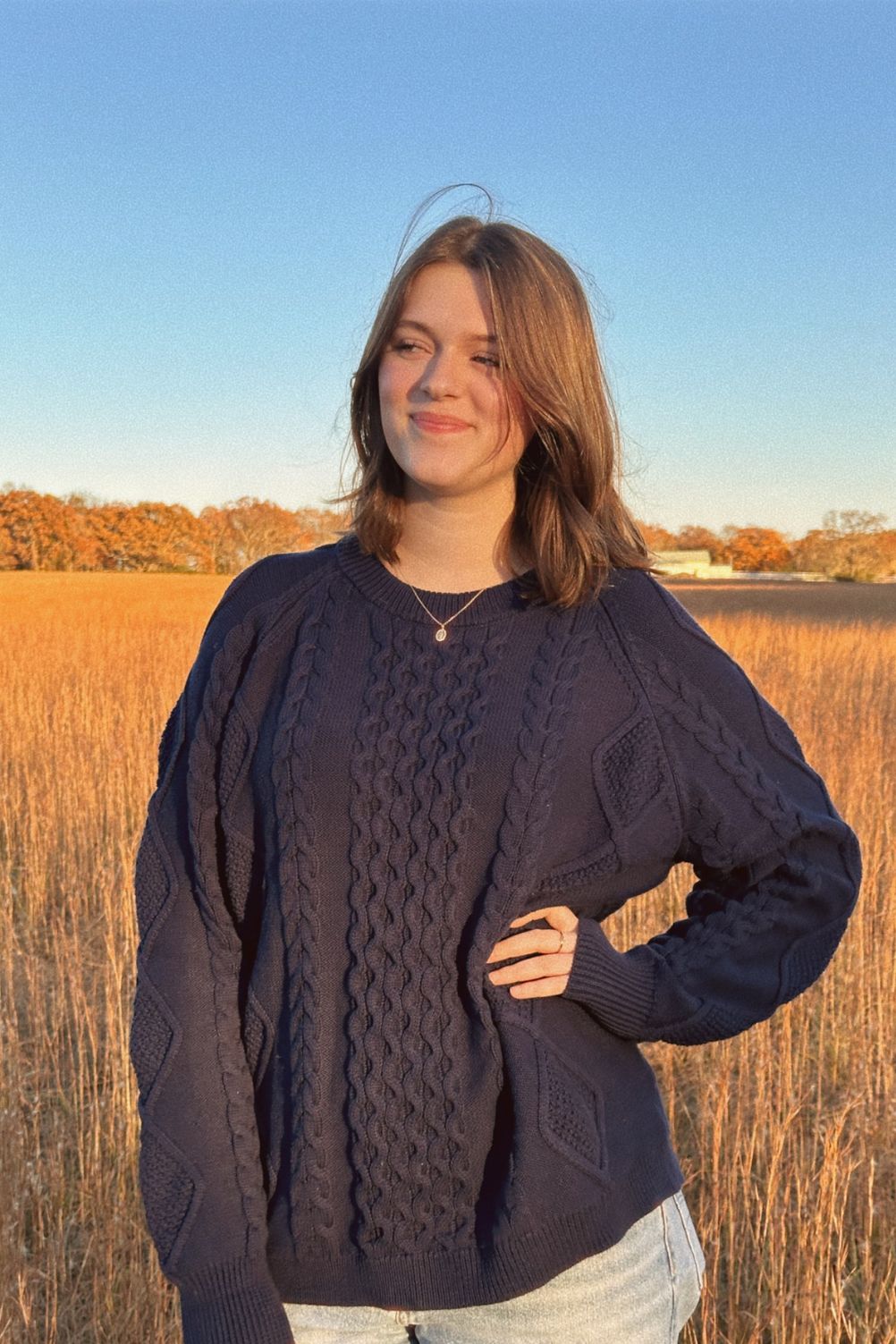 The Hallie Sweater | Women's Cable Knit Sweater