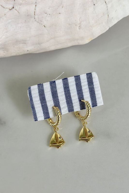 Harbor Sail Boat Hoops