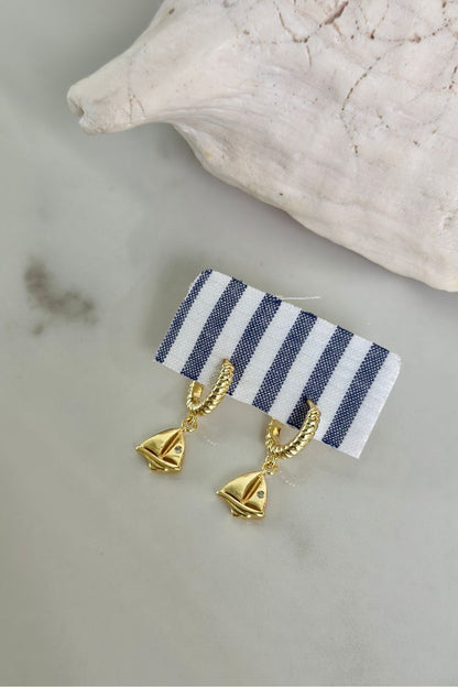 Harbor Sail Boat Hoops