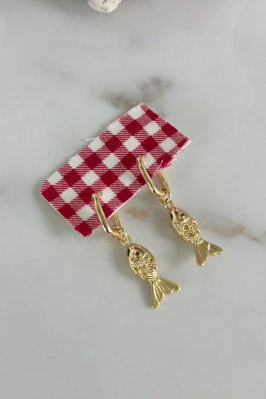 The Baby Marrit Row Fish Earrings