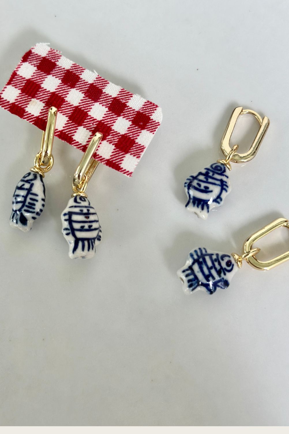 Nantucket Blue Fish Hoops